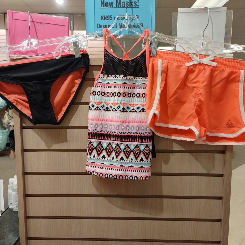 Gerry Girls 3-piece Tankini Swimsuit Set